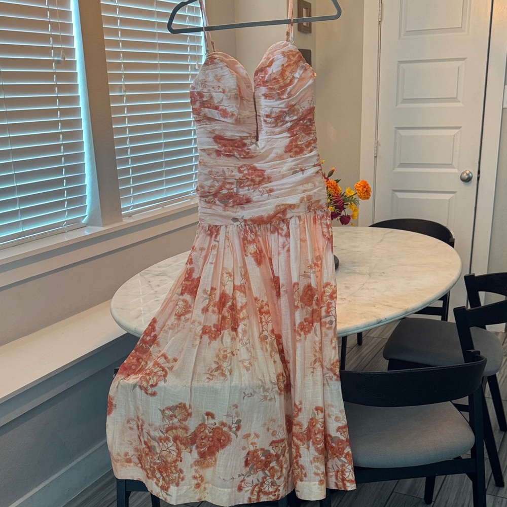 Zimmermann Cascadian floral strapless midi dress - Picture 5 of 11